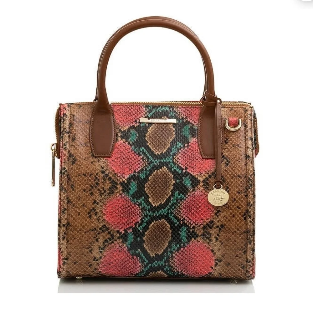 🤎▪️Brahmin ▪️Small Caroline Multi Caladesi Leather Satchel